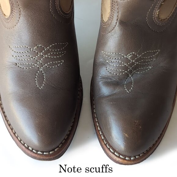 Vintage Acme Brown Leather Daisy Western Cowgirl Boots Size 6.5 M - Picture 7 of 13